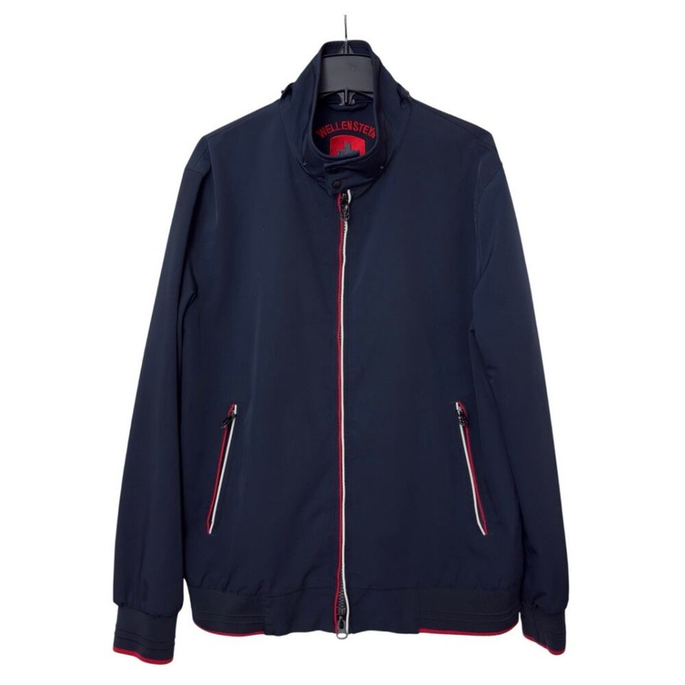 Wellensteyn Mens College Jacket Softshell Navy Red Trim Windproof Air Tech 2XL